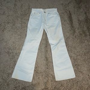 Vintage 70s Levi’s SF 207 White Tab White Bell Bottom Jeans Mens 32 X 32